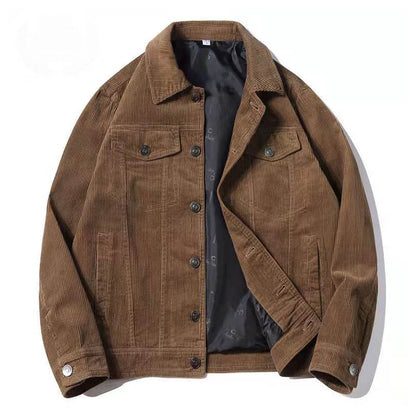 Veste Vintage en Velours Marron pour Homme