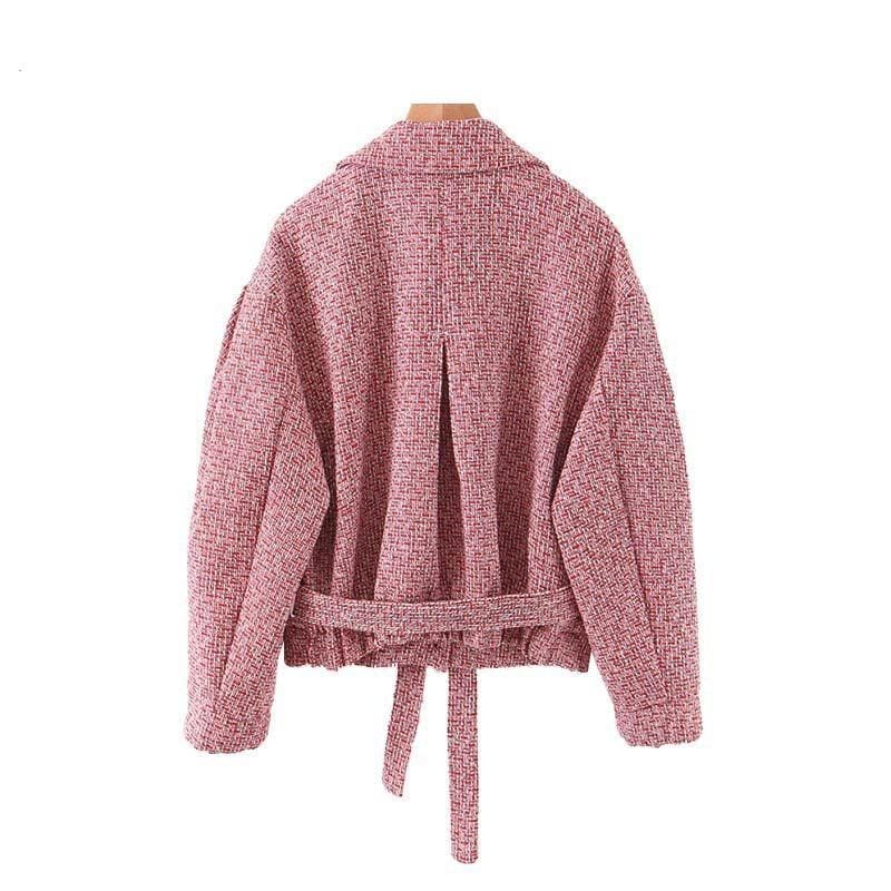 Veste Vintage Rose Poudré Élégance des Années 90