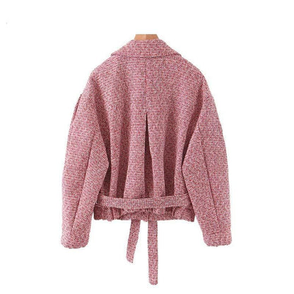 Veste Vintage Rose Poudré Élégance des Années 90