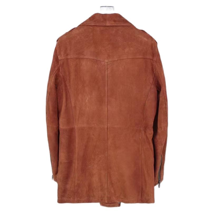 Veste Vintage Hommes en Velours Marron - Élégance et Confort Automnal