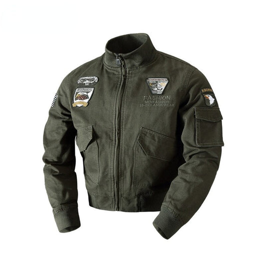 Veste Bombers Vintage pour Homme en Coton Militaire