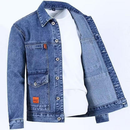 Veste en Jean Vintage pour Homme – Élégance Décontractée et Confort Durable