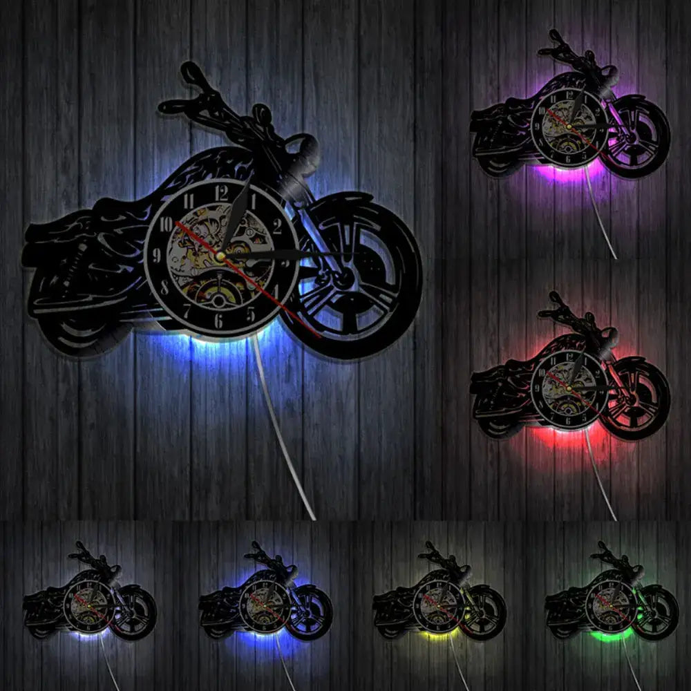 Vinyle Horloge Led