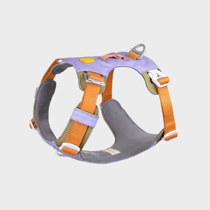 Dog eco -responsible harness - Alpha 360 Mauve Lavender Mix with aluminum fixation and reflective strips