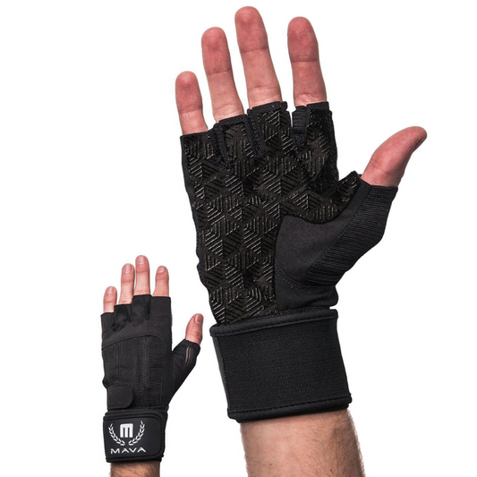 Gants Mi-doigts en Cuir Mava pour Performances Optimales