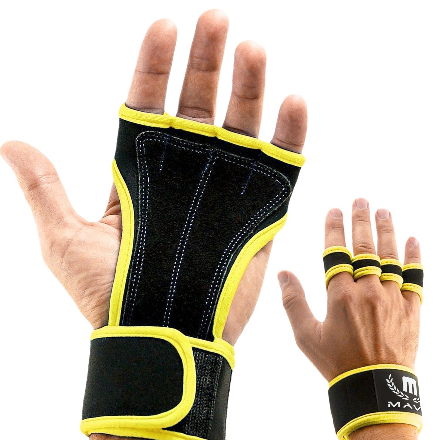 LEATHER PADDED GLOVES-Mava Sports